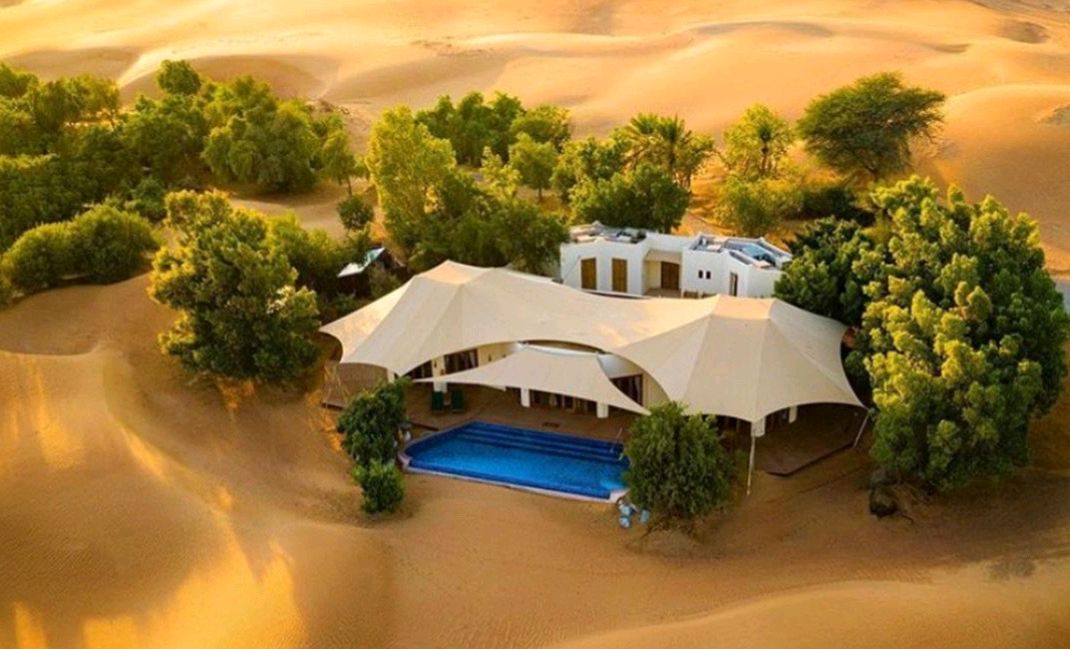 迪拜的沙漠酒店是什么样子?有钱人真会享受!