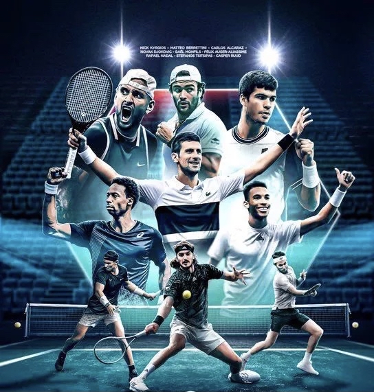 巴黎网球大师赛海报引争议,德约c位,纳达尔在左下角