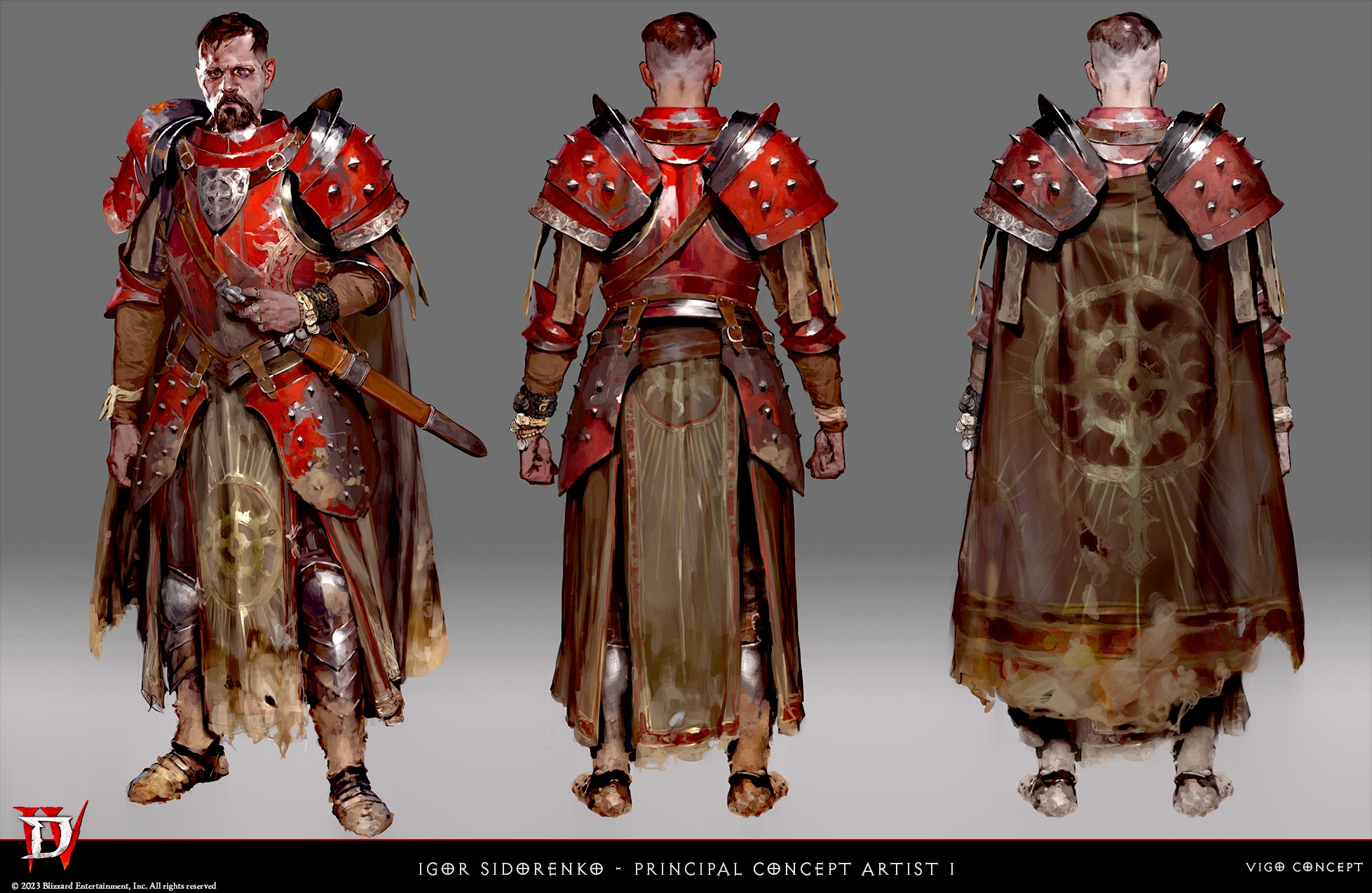 游戏暗黑破坏神4人物设定图稿欣赏