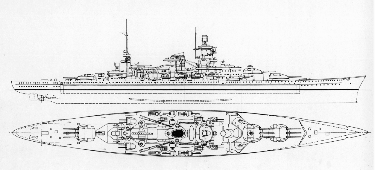 二战巡洋舰简笔画图片