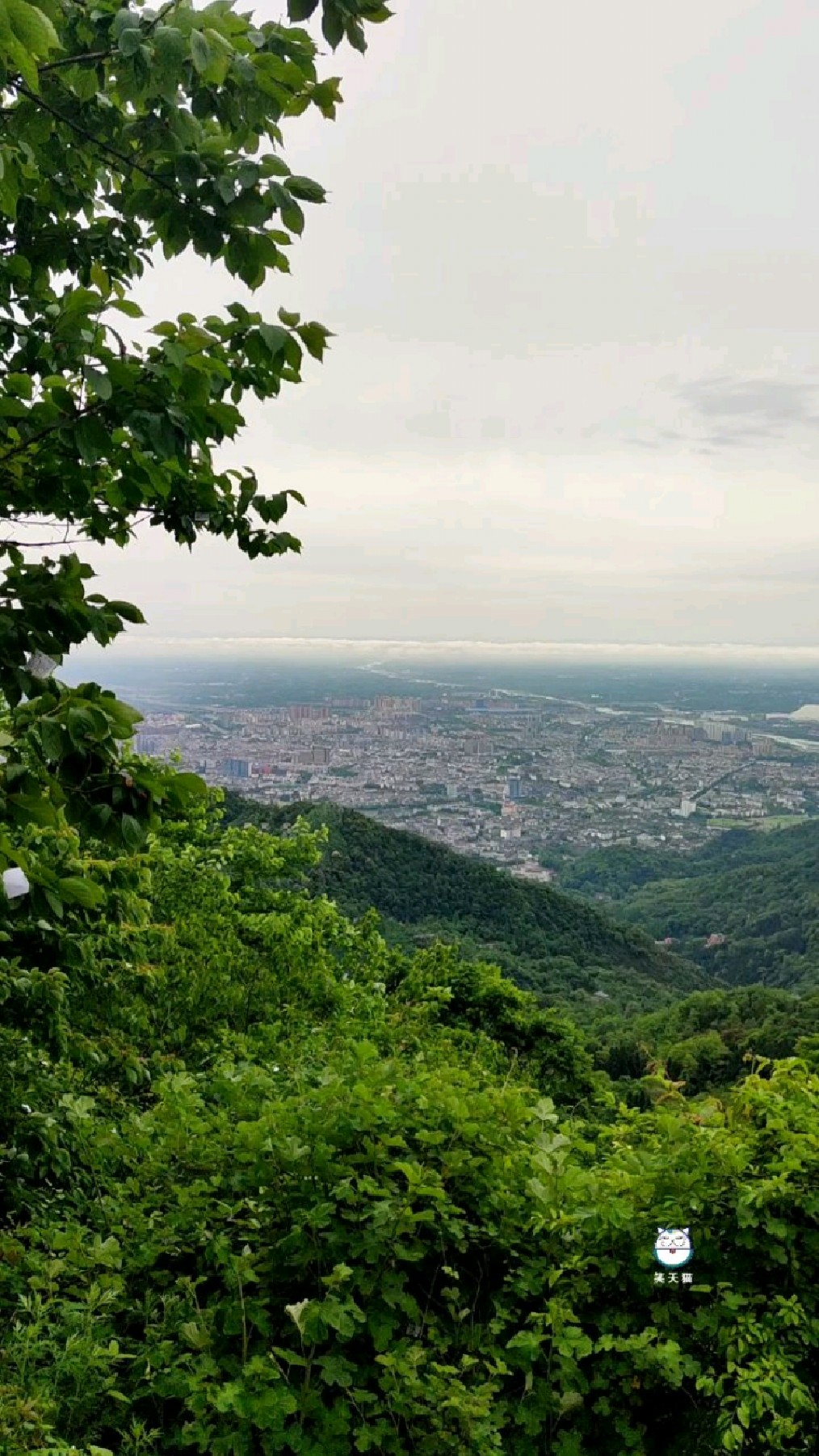 都江堰灵岩山,最佳观景点