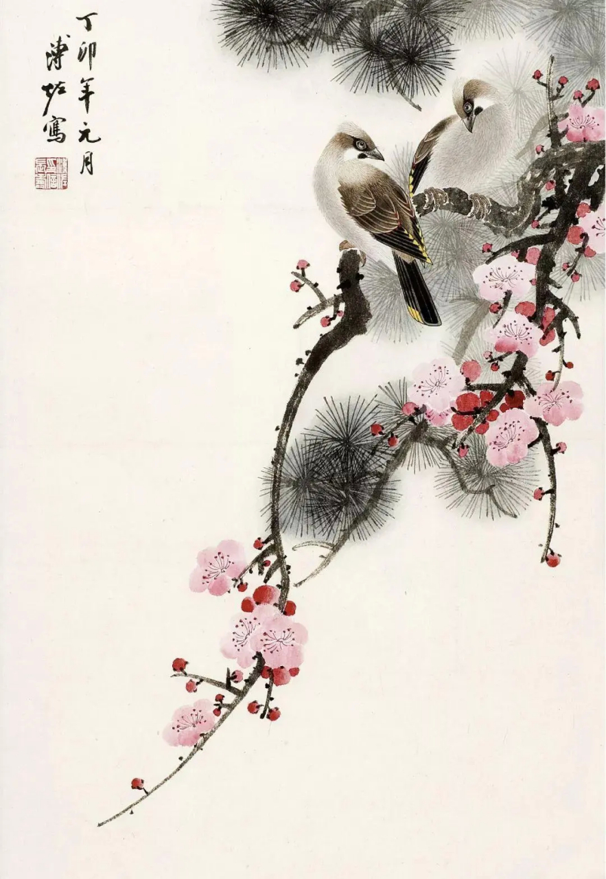 画家:爱新觉罗·溥佐 676767 #绘画欣赏