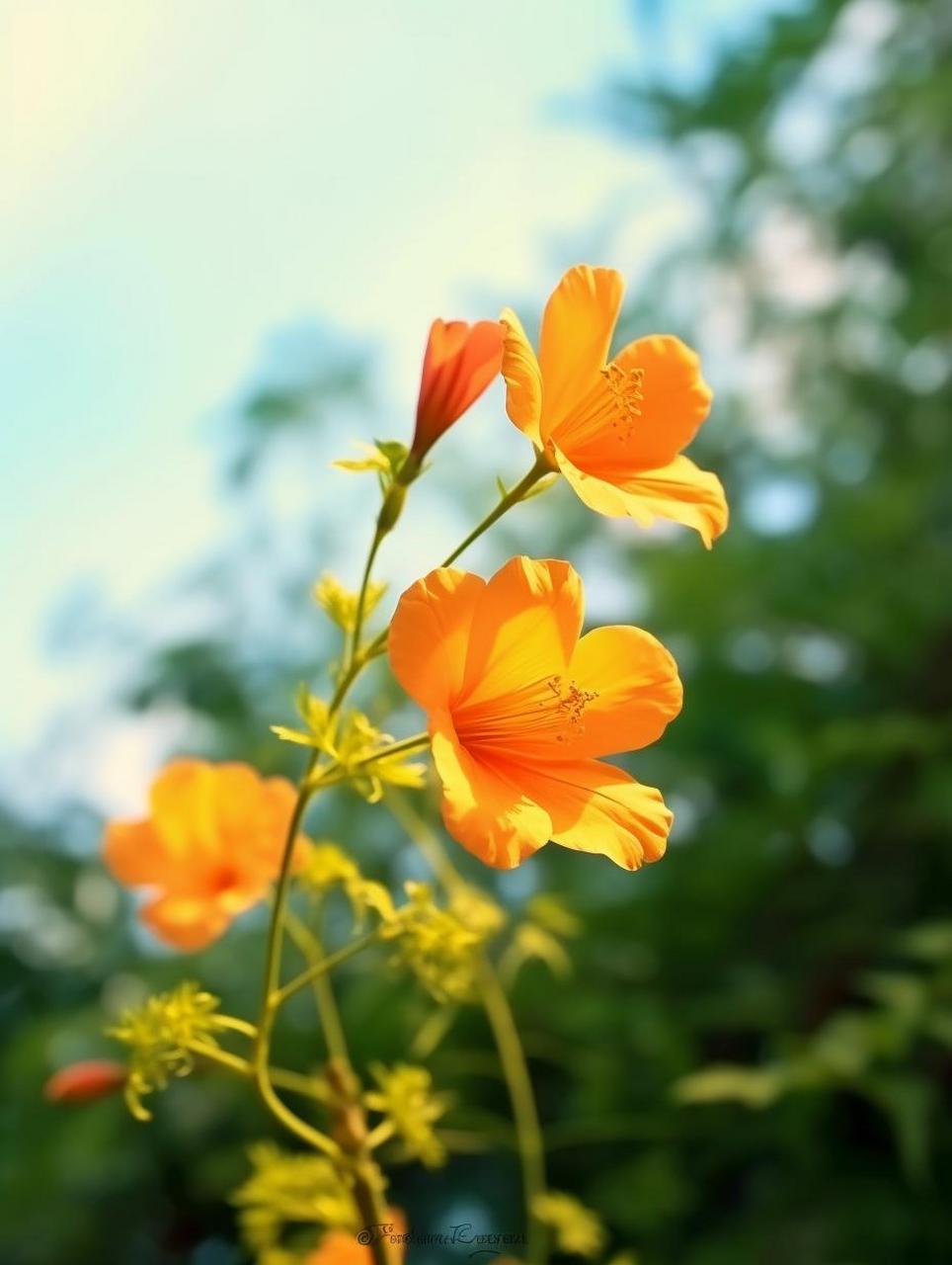 美花分享:夏日里清新亮眼的橙色小花 这橘黄色的花开的是真漂亮,花的