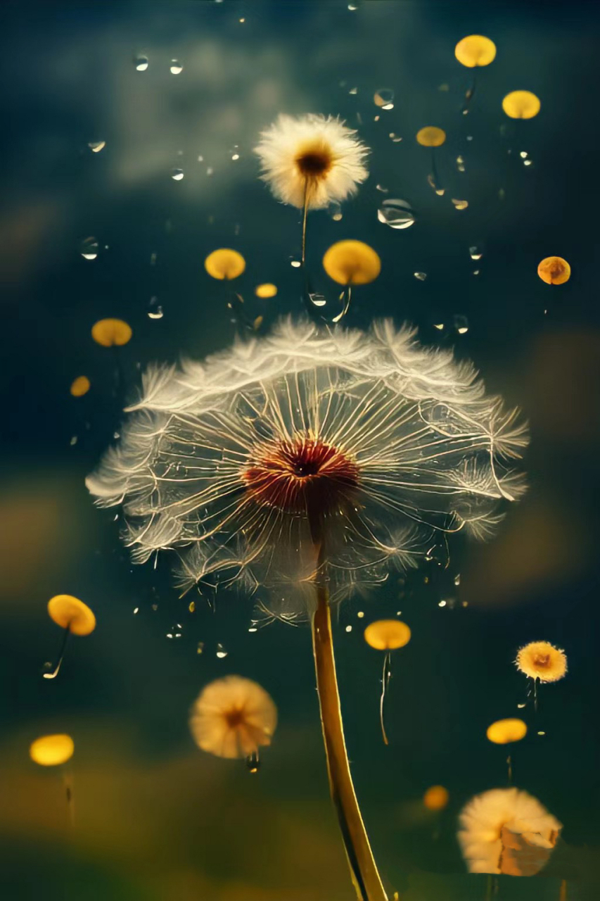 蒲公英雨#壁纸# #小清新