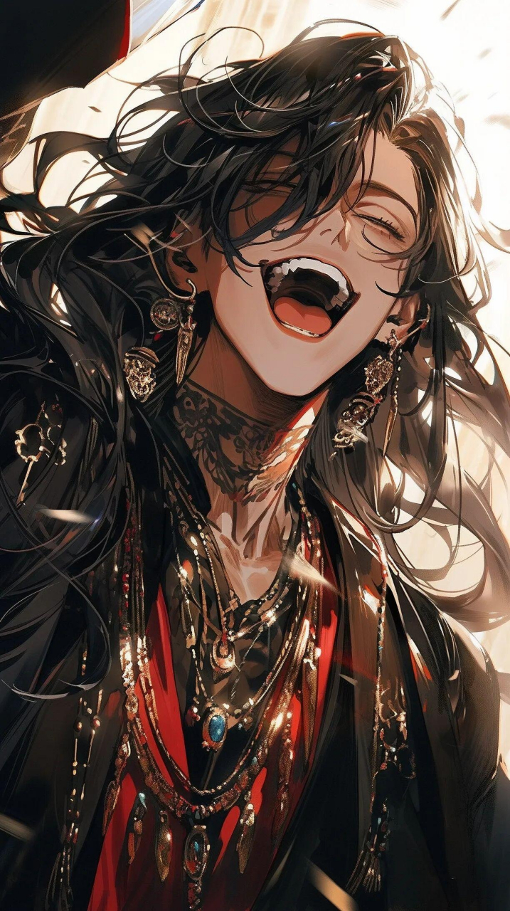 笑得癫狂的病娇