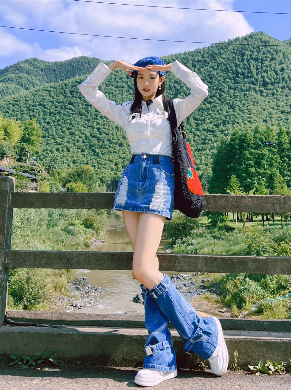 哇!张艺凡这个身高都有180cm了吧