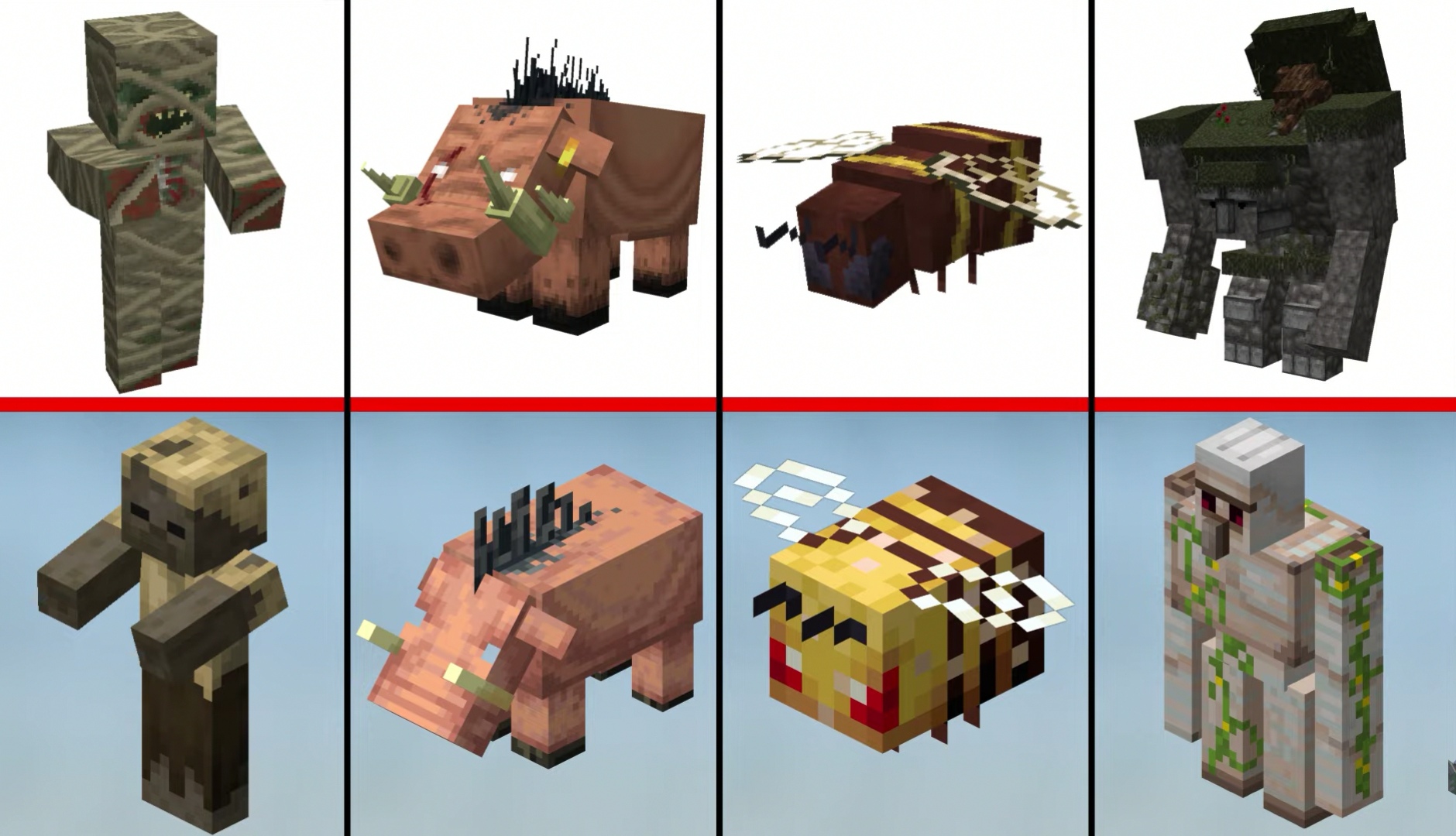我的世界:mc生物在模组的模样,官方创造vs玩家设计你喜欢哪种?