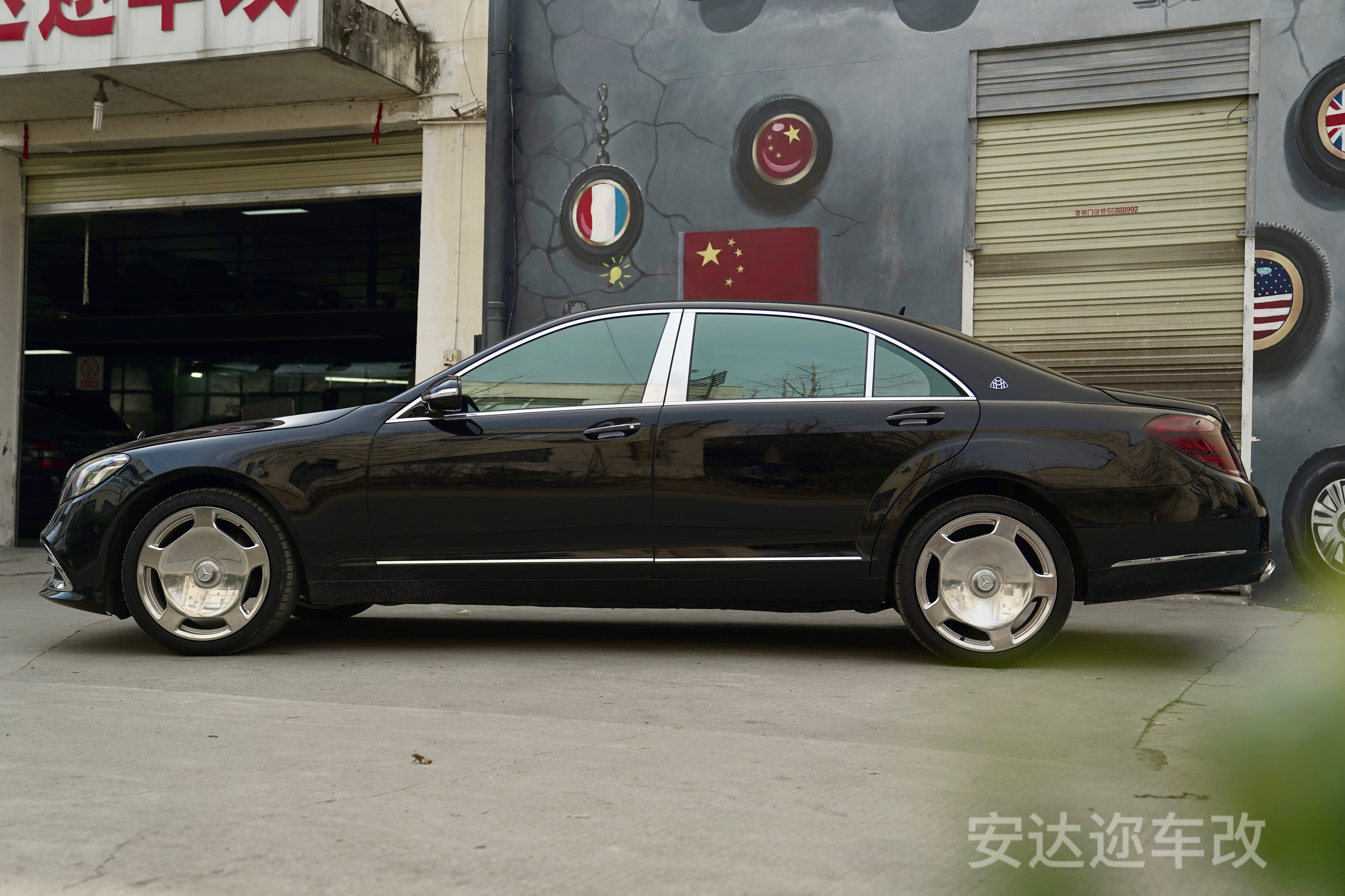 奔驰s221老款改装新款222迈巴赫