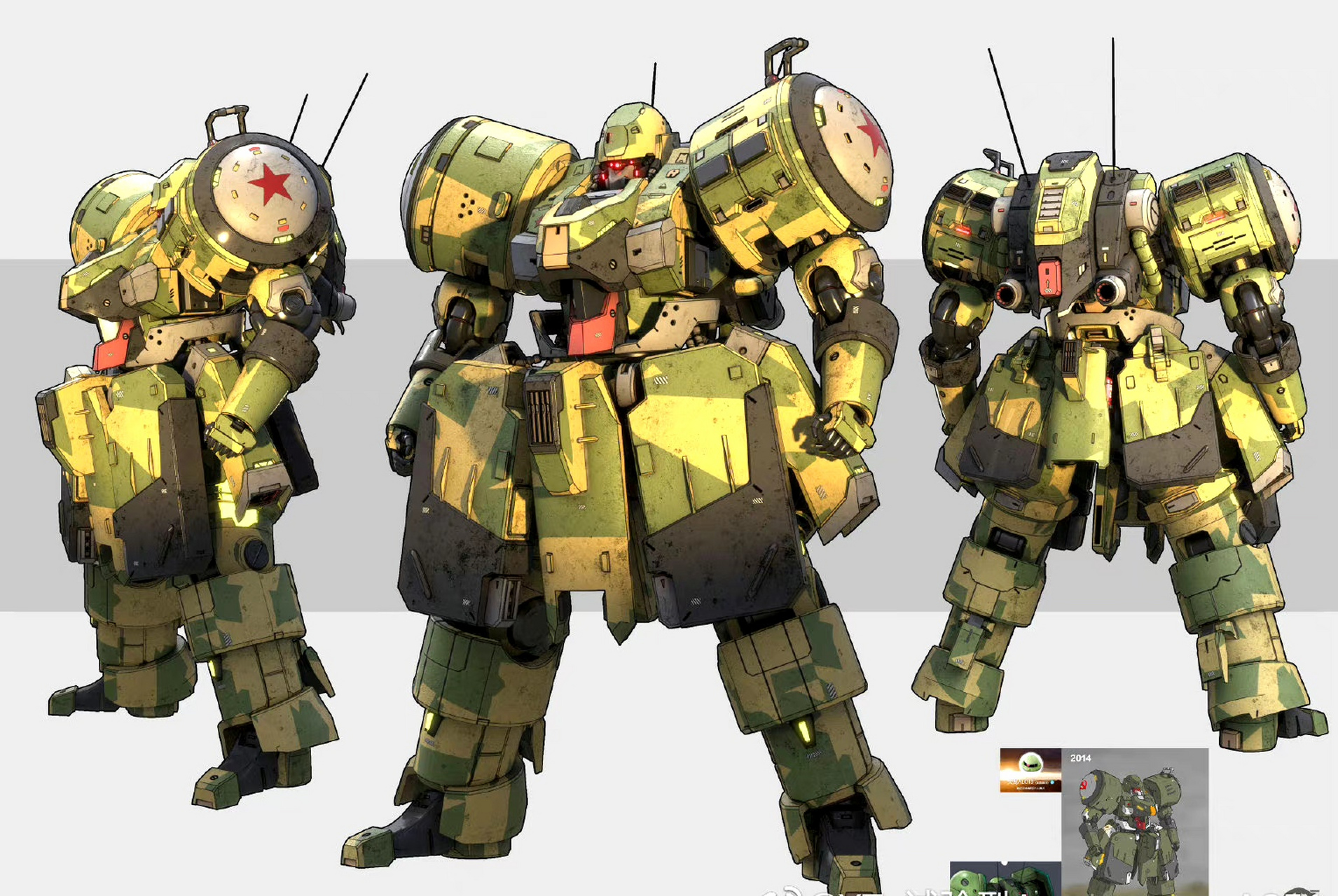 机动战士高达:铁人kv型(高机动扎古r4-d背包装备),by 大龙alois.