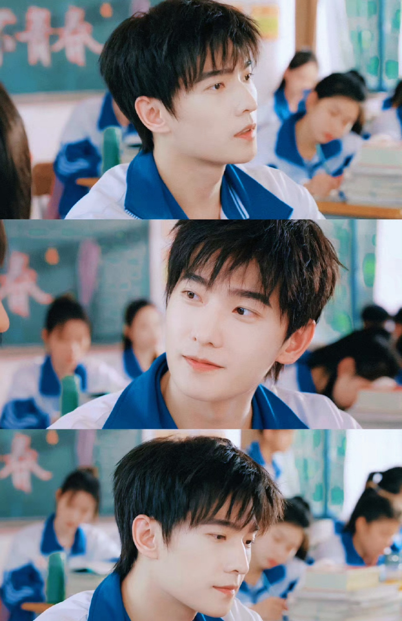 《我的人间烟火》中杨洋终于有段完整的校园恋了,看这迷人的小眼神