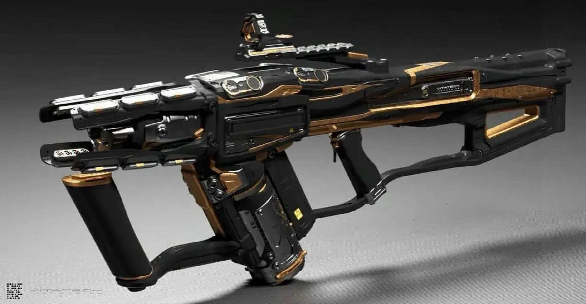 建模欣赏:游戏中的未来武器. #游戏# #模型# #科幻