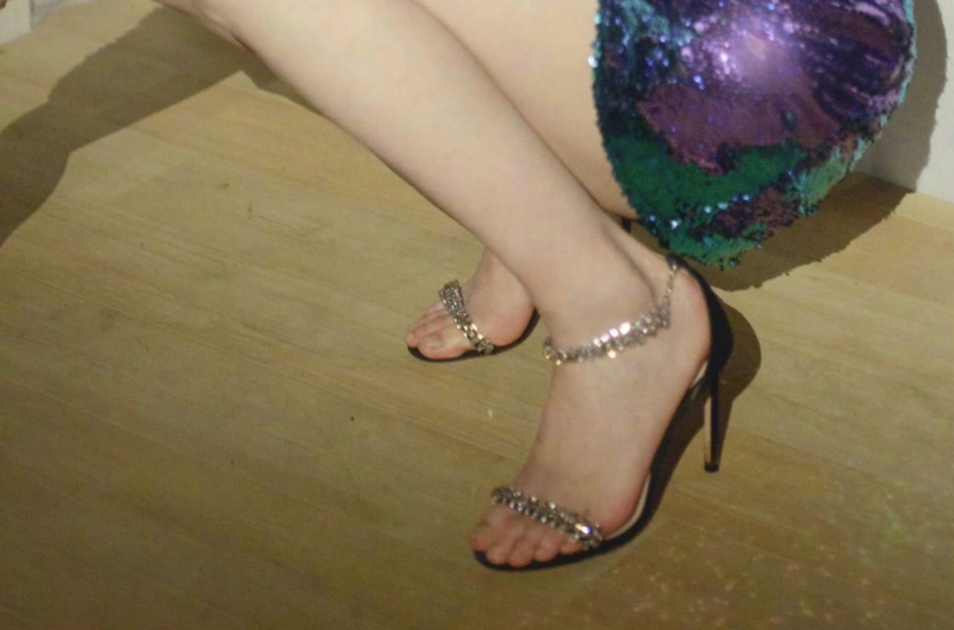 沈梦辰  高跟凉鞋美jio