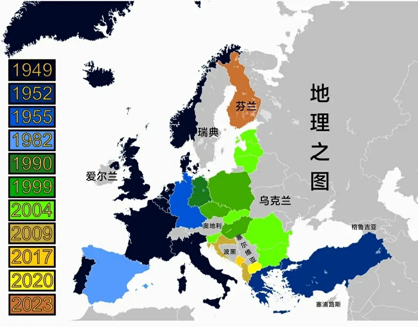 原来华约的成员国中,波兰,捷克斯洛伐克,匈牙利,罗马尼亚,保加利亚