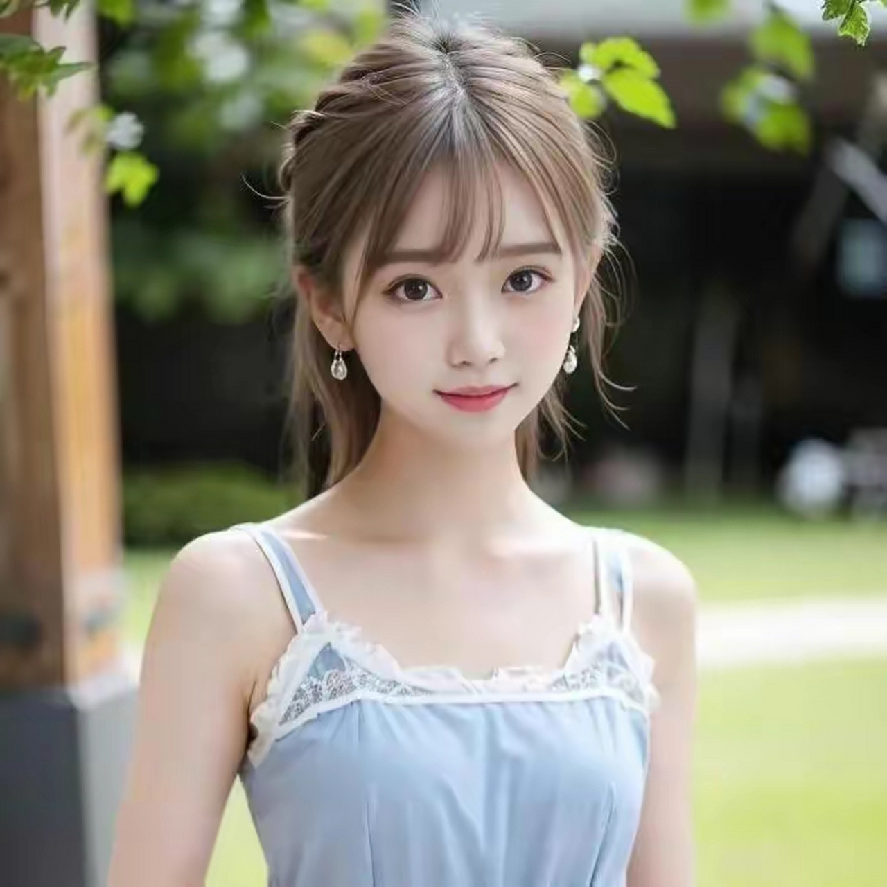 一组小清新吊带邻家女孩#养眼美女# #美女# #清纯小姐姐