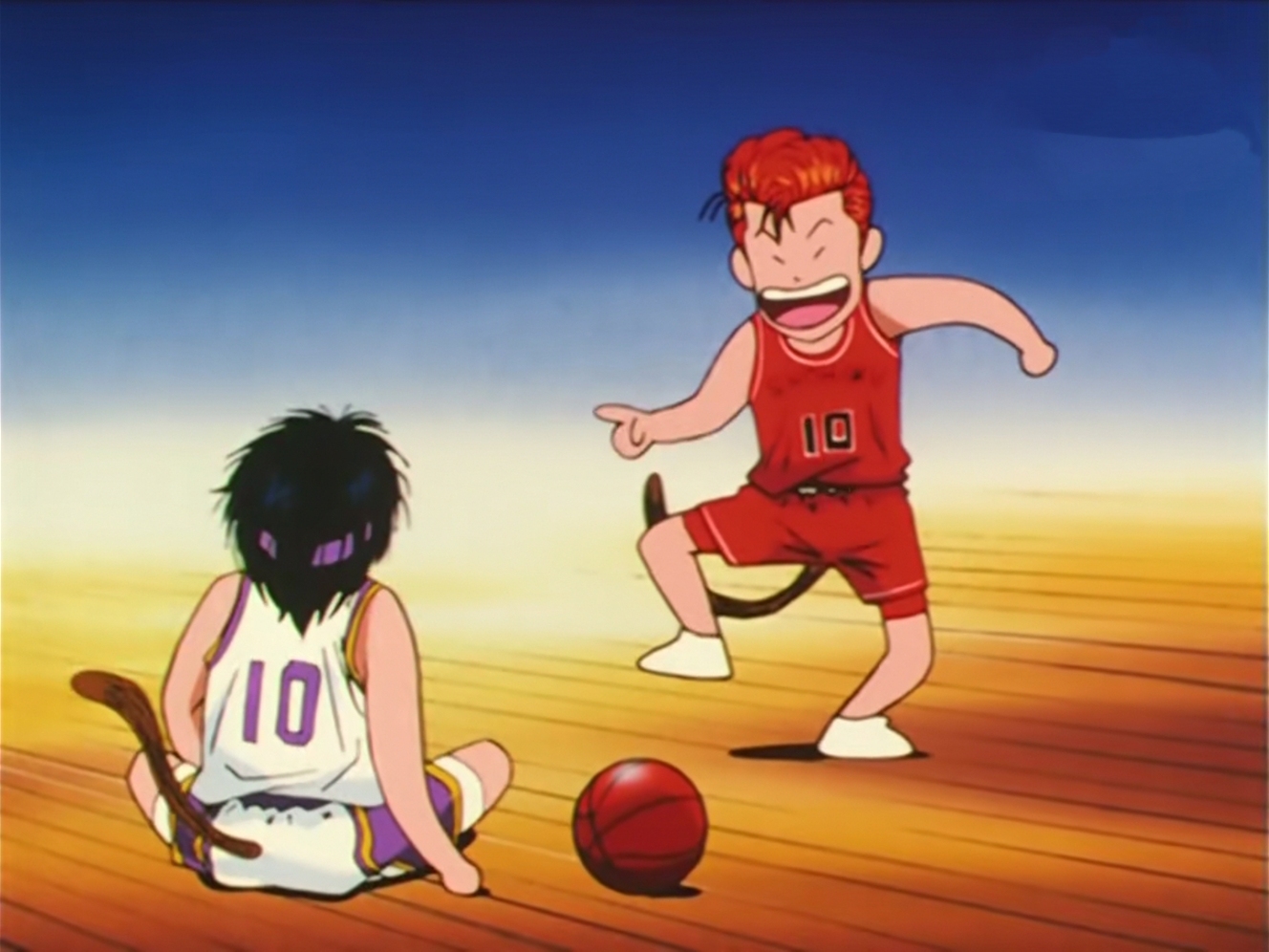 灌篮高手:湘北与海南比赛刚开始就很激烈,双方不相上下