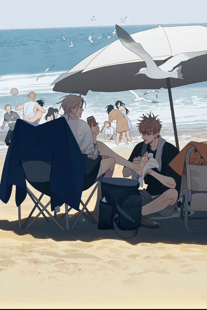 这边抱着老婆,那边给老婆擦脚[偷笑] 画师:old先