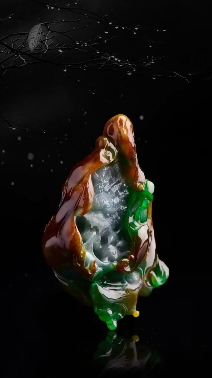 精品大马坎多色翡翠挂件!