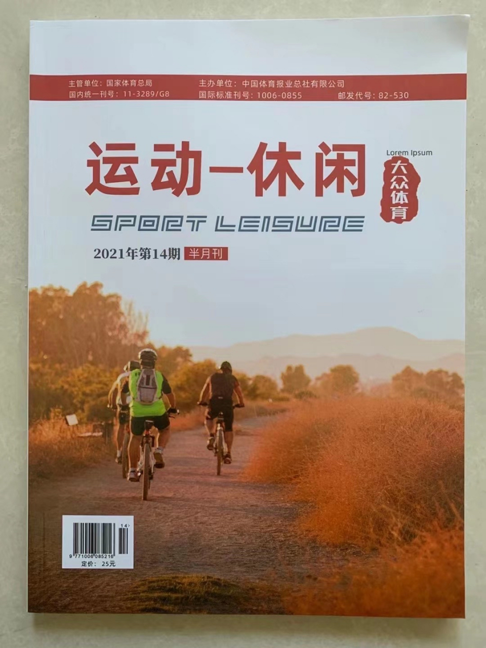 《运动-休闲》大众体育 收22年17期版面,11月出刊 出刊上网同步 收稿