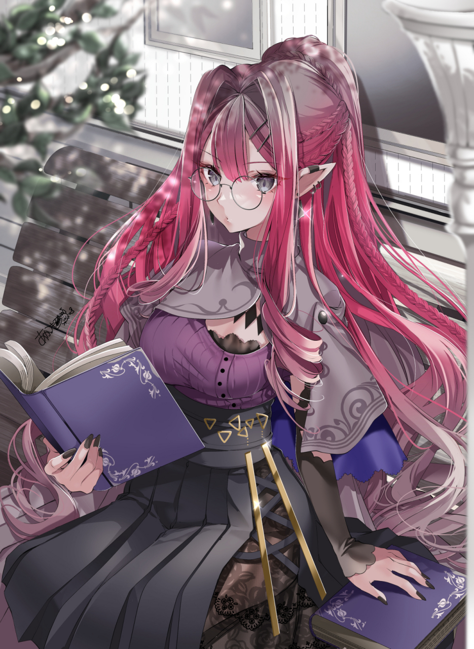 红发精灵耳少女布范·希[打call][打call][打call](ps:fate/grand