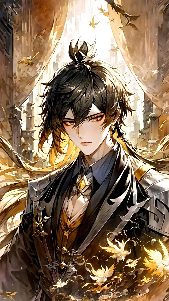 钟离,岩王帝君好帅[得意]