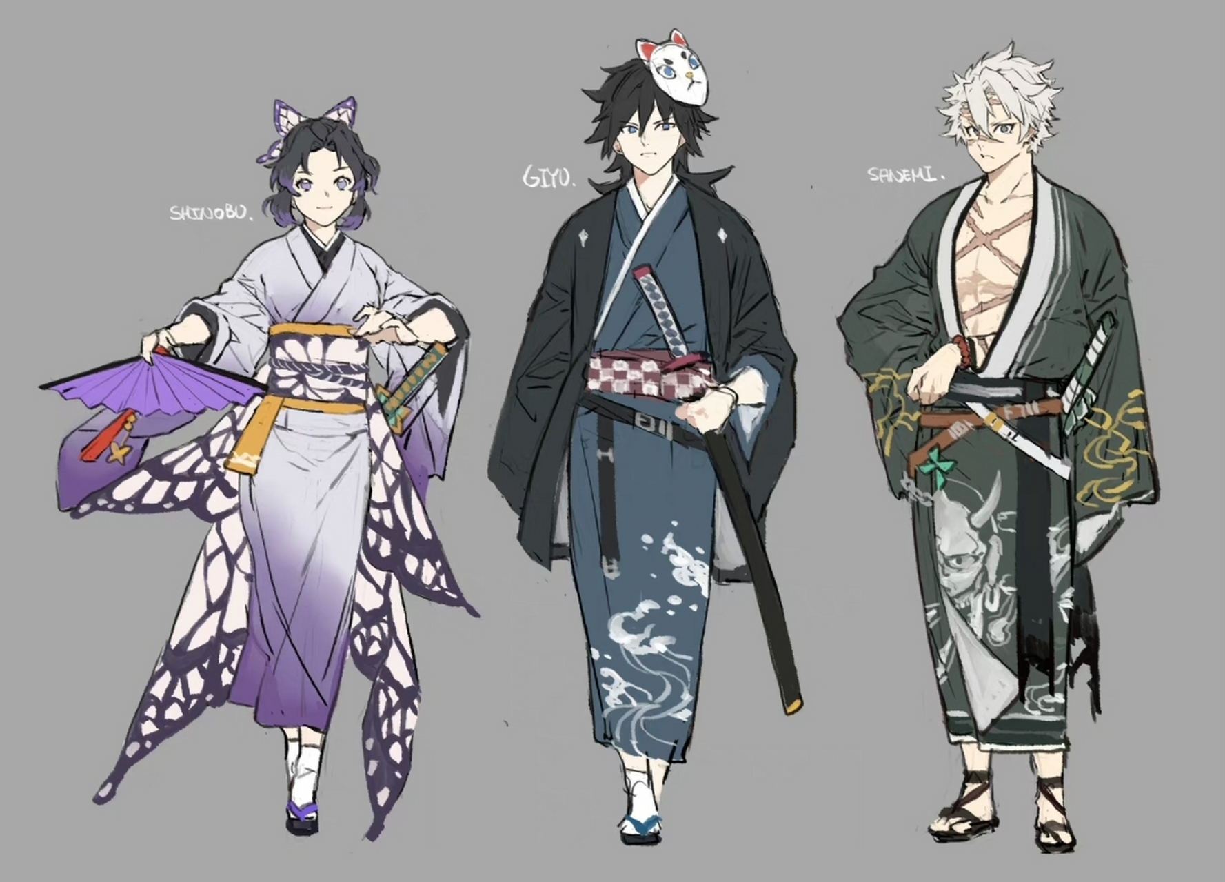 《鬼灭之刃》和服款九柱