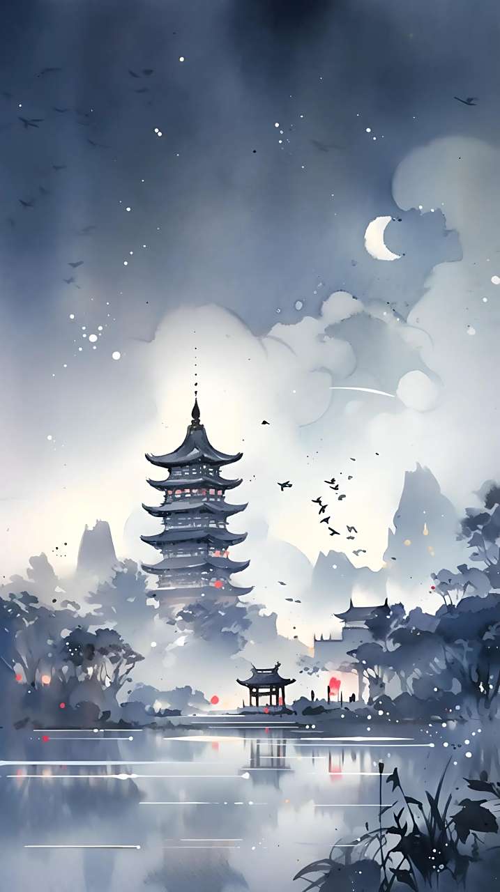 每日壁纸秀～古风亭台楼阁  #百度仲夏打卡挑战赛