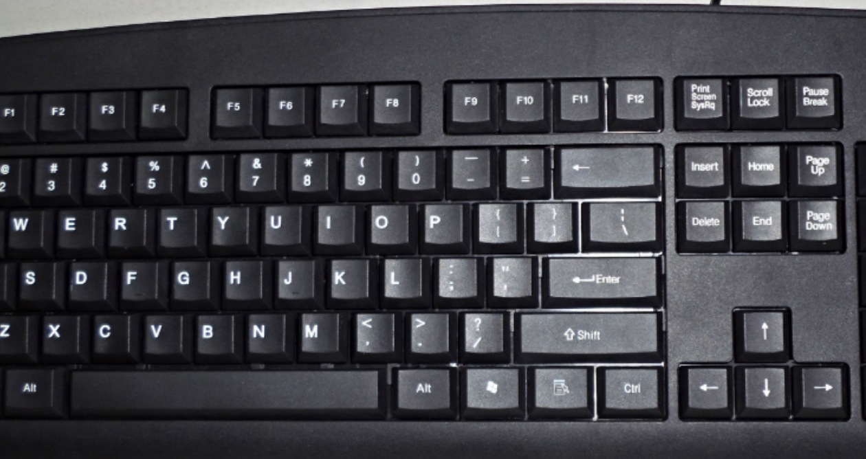 德意龙键盘键位图高清图片