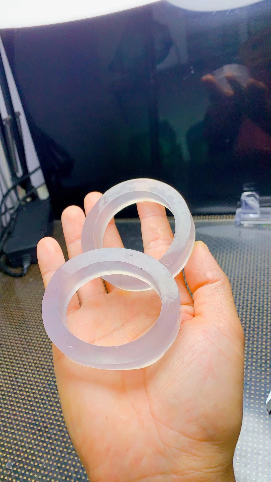 玻璃种白月光手镯