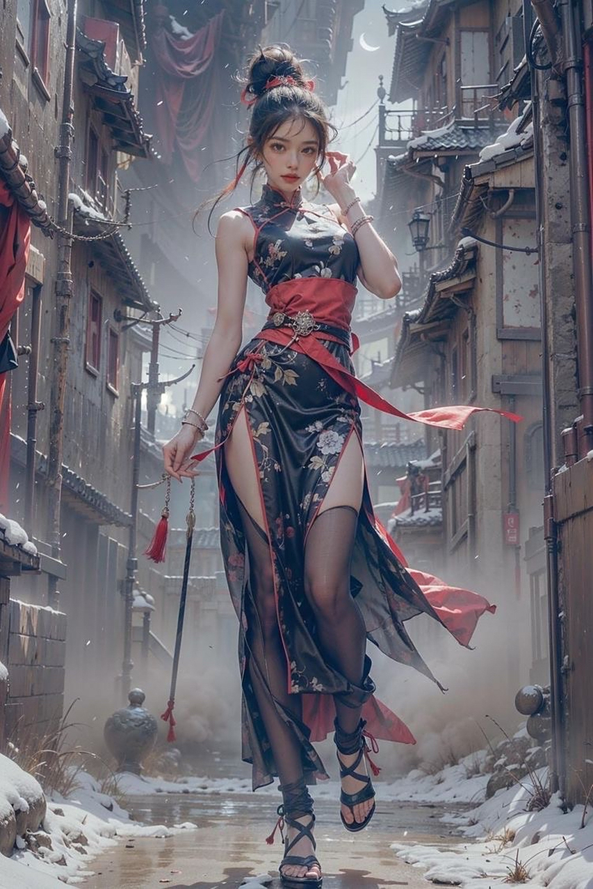 ai绘画# #壁纸#  腿越细伤害越高,细节满满[观望]