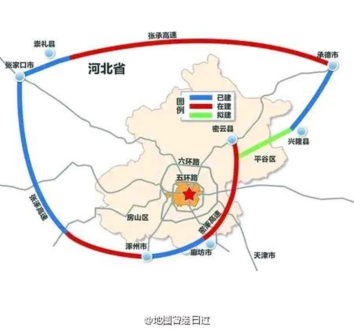 北京大外环(京7环)规划图 北京七环,又称首都环线通道,京津冀环线高速