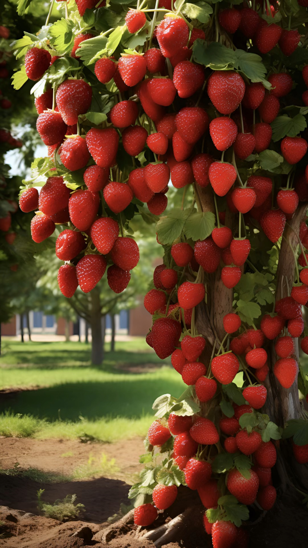 这棵巨大的"嫁接"草莓树结满了果实,是自然界的奇迹之一,你敢相信这是
