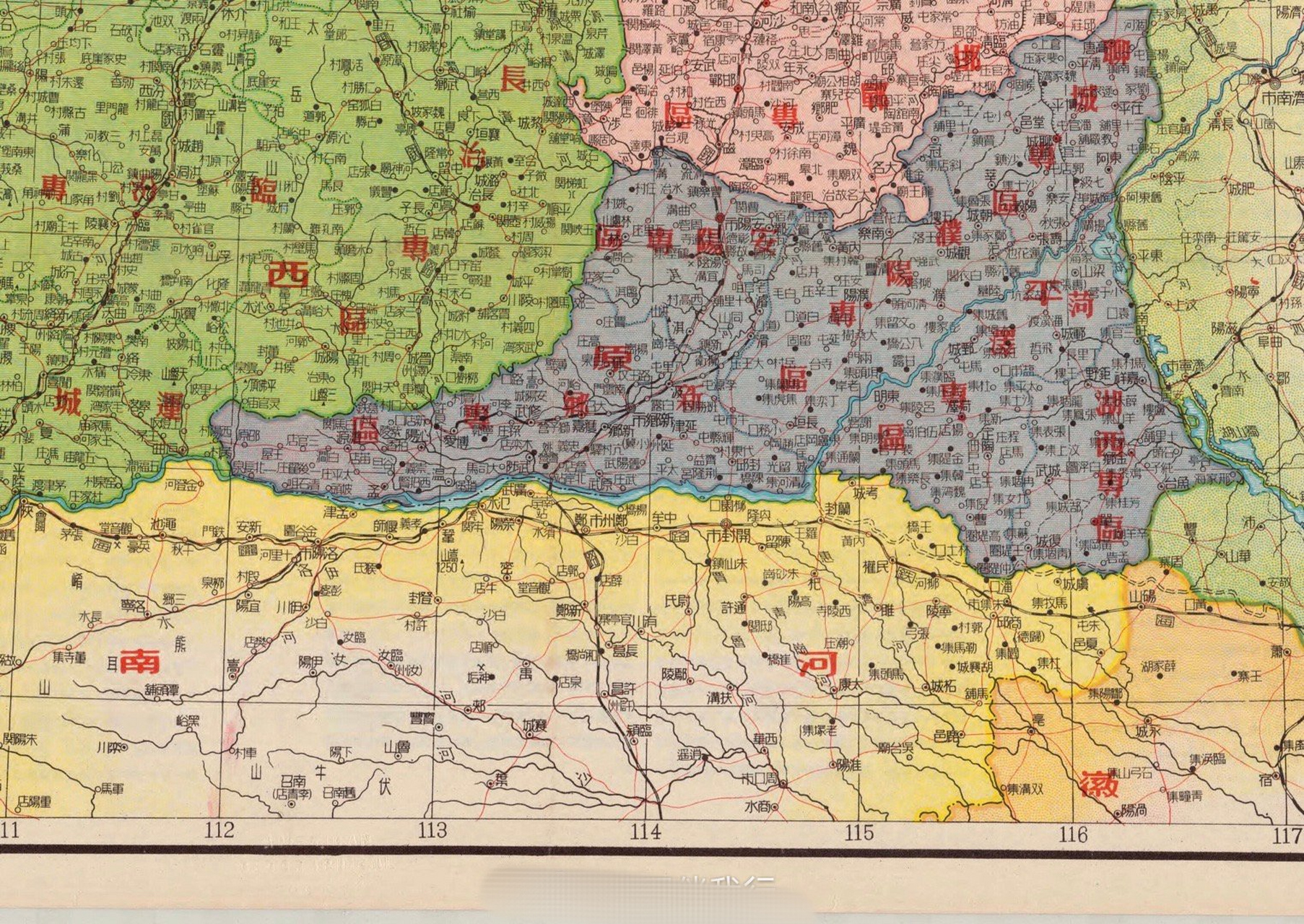 1949年平原省地图图片