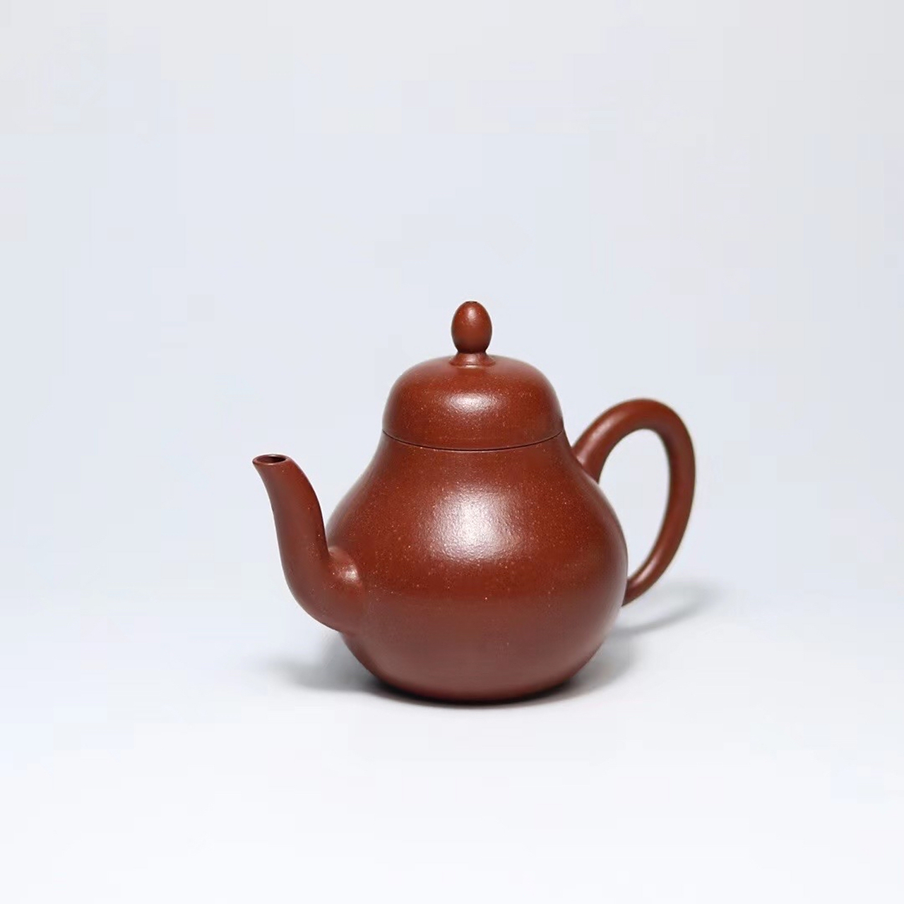 小思亭 工艺美术师许林峰作品 原矿玫瑰朱泥,全手工制, 容量90cc,梅花