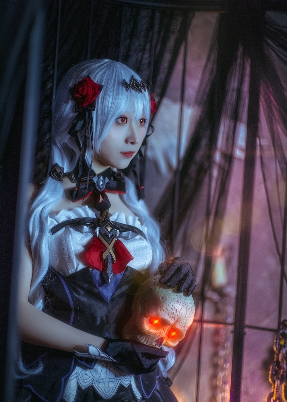 cosplay:《崩坏3》德丽莎的月下初拥,你愿意接受吗?
