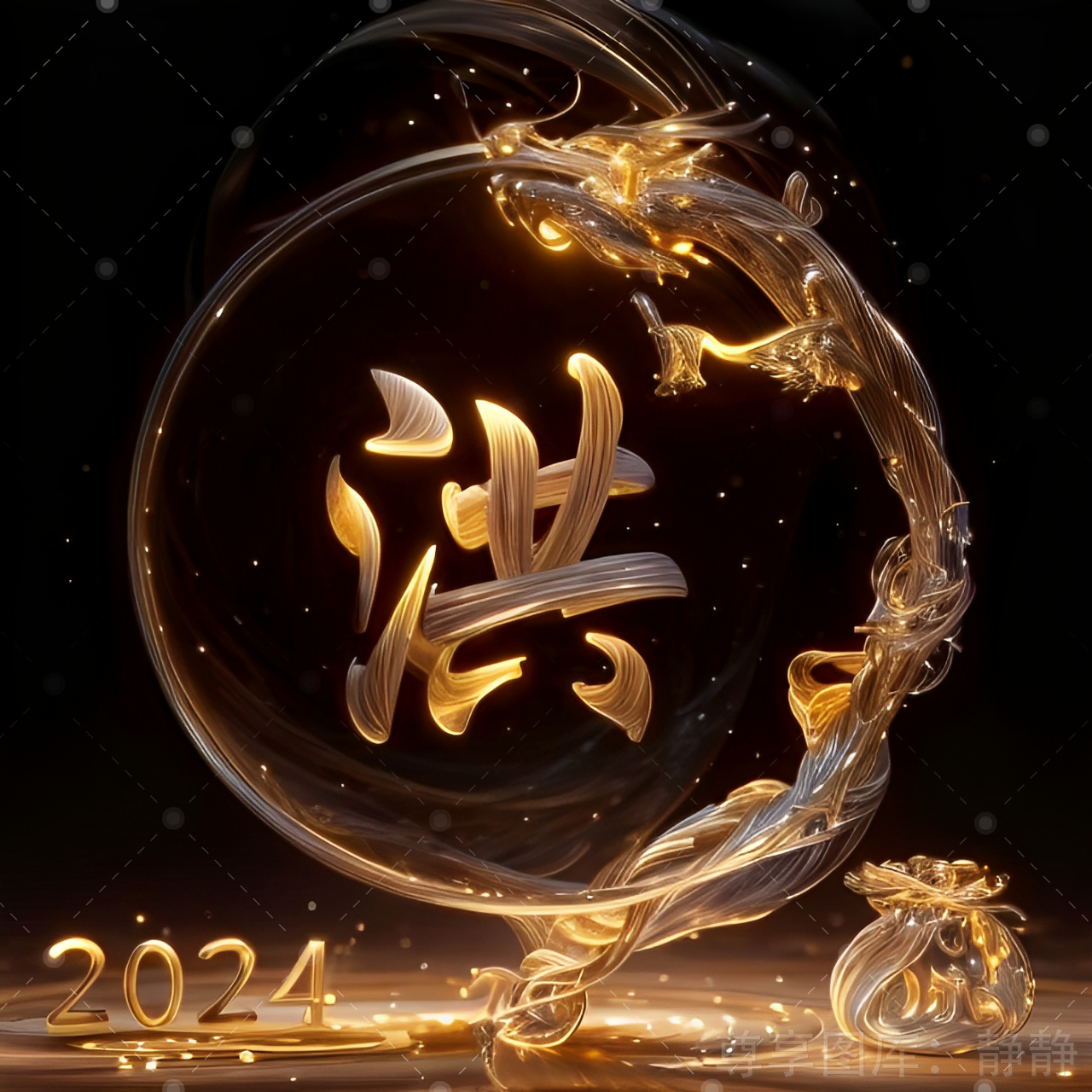 2024龙年头像 vx小程序搜索 尊享图库 输入口令  3827 领取