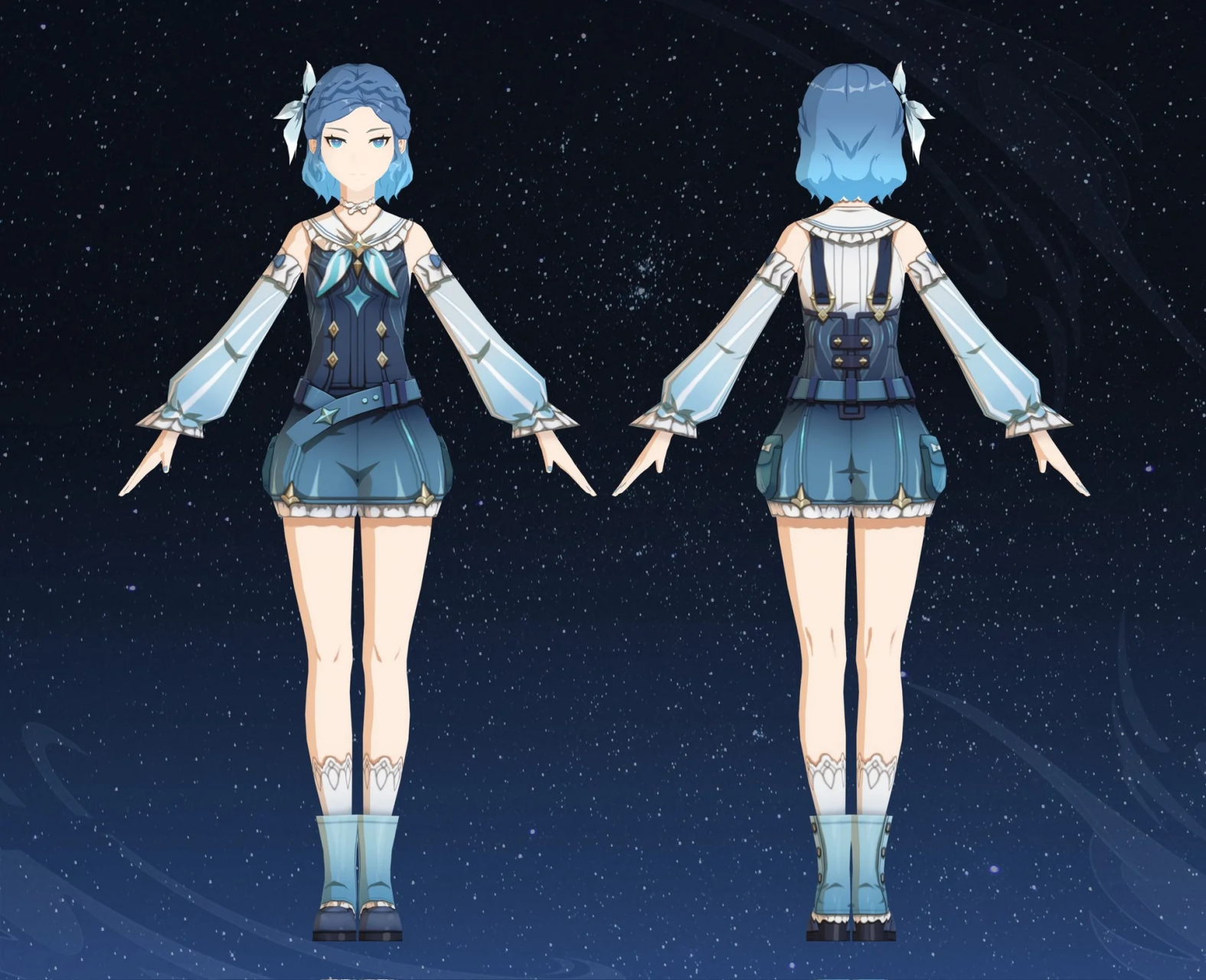 8纯水精灵人型建模,就是海巴夏换色嘛!