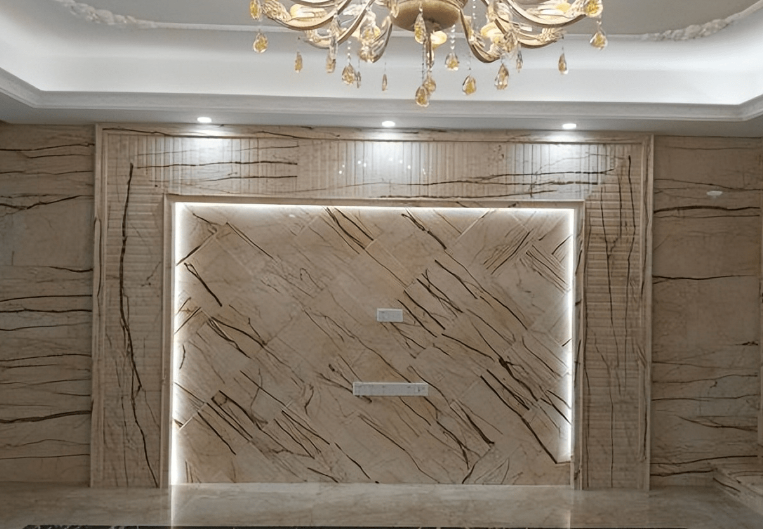 婚姻里的装修战争!刘涛家全屋大理石引争议,朋友质疑家的温馨