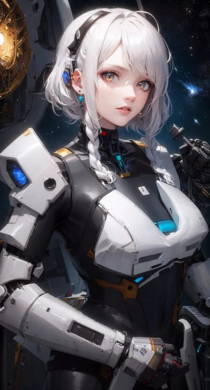 未来战士,机械少女.#二次元# #美女# #ai绘画