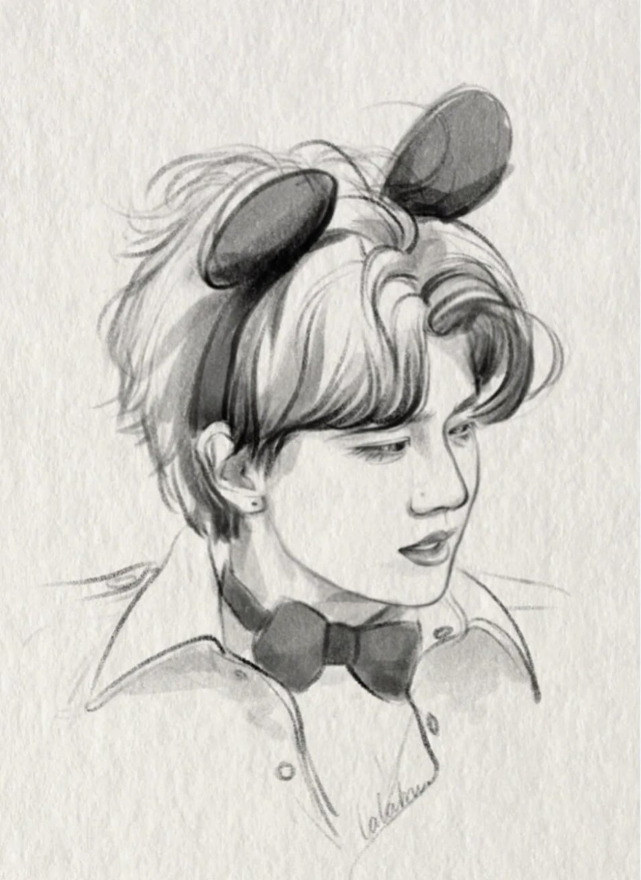 手绘嘉伦图片来了  你们爱了吗#任嘉伦# #明星# #武庚纪