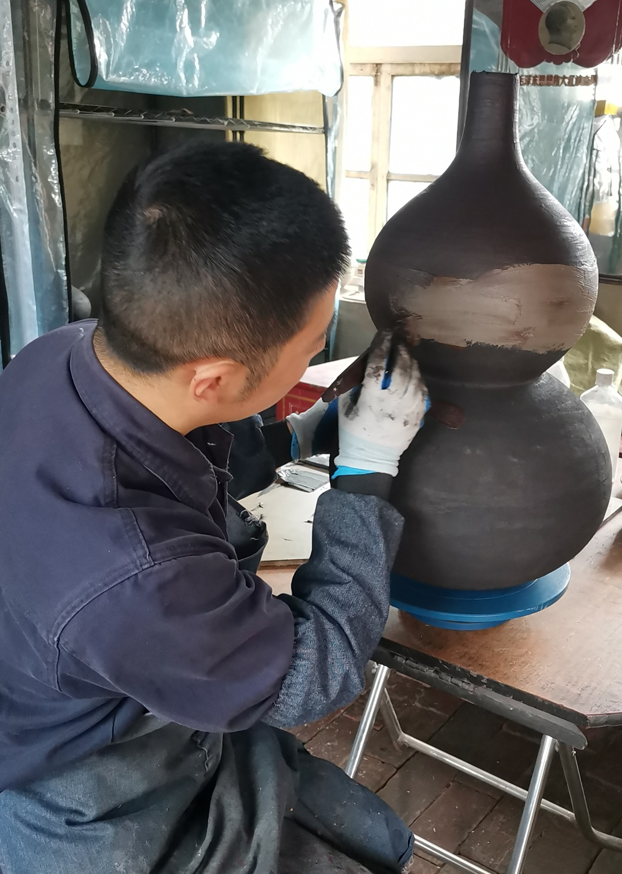 大漆酒葫芦制作(干漆夹纻脱胎酒葫芦)图集2