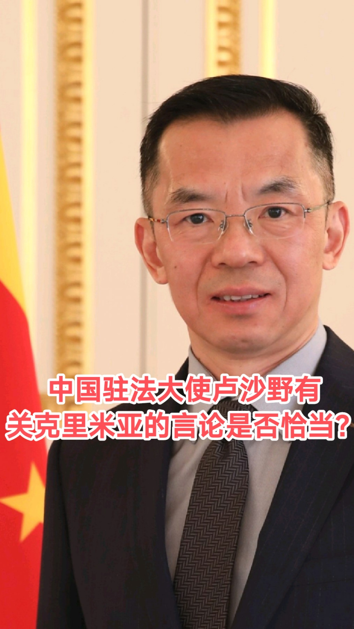 中国驻法大使卢沙野有关克里米亚的言论是否恰当?