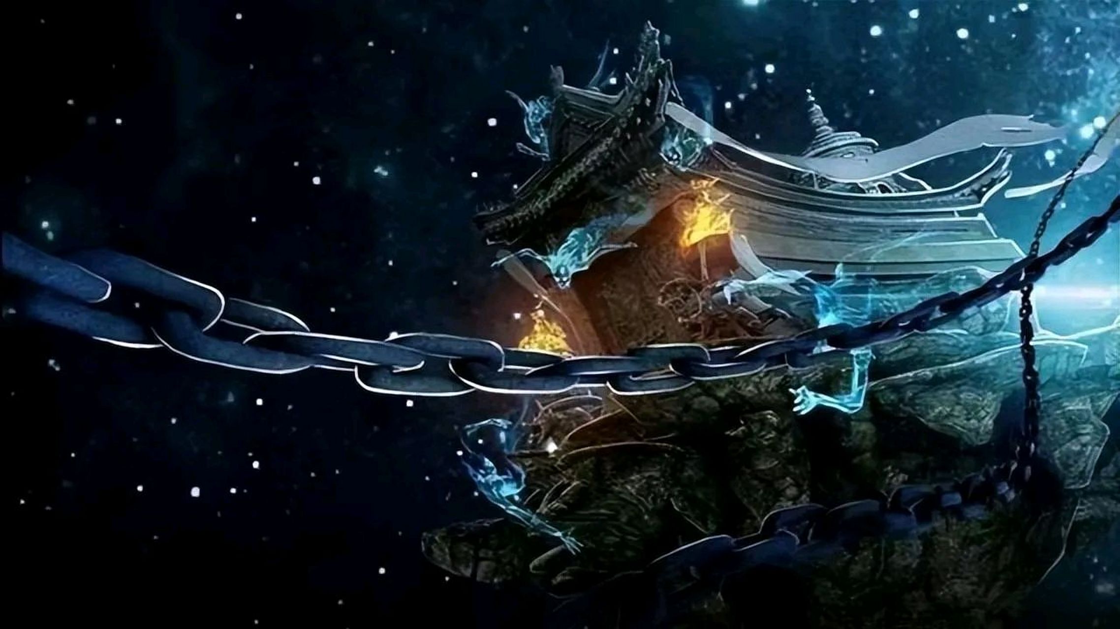 遮天动画播出,叶凡乘坐九龙拉棺来到北斗.