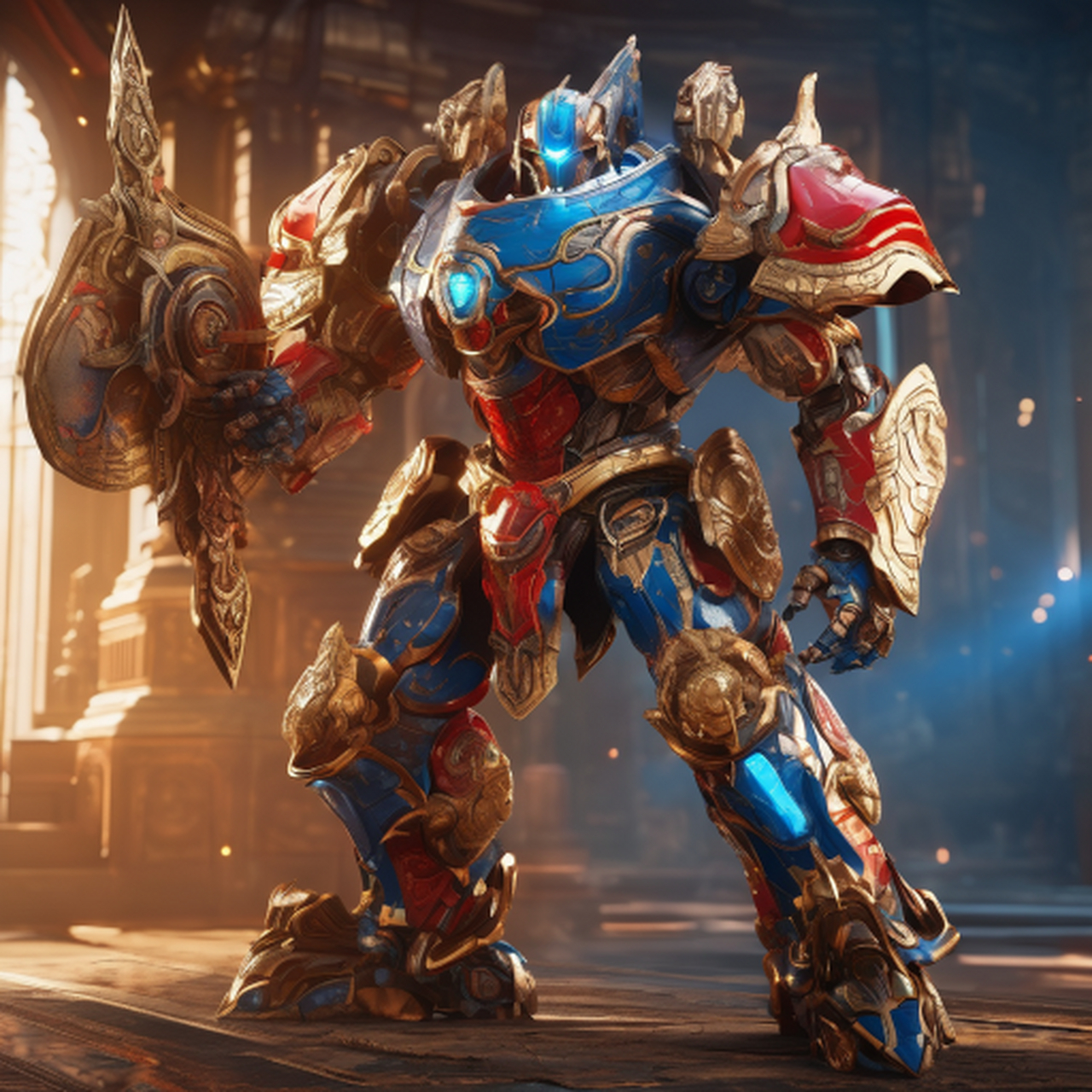 用文心一言生成的——机甲战士图片,个人感觉还不够高清,大家觉得怎么