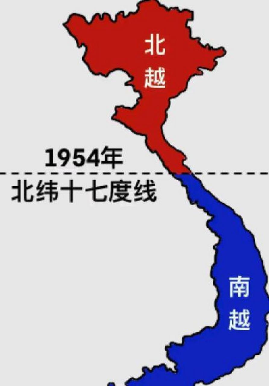南越和北越分界线地图图片