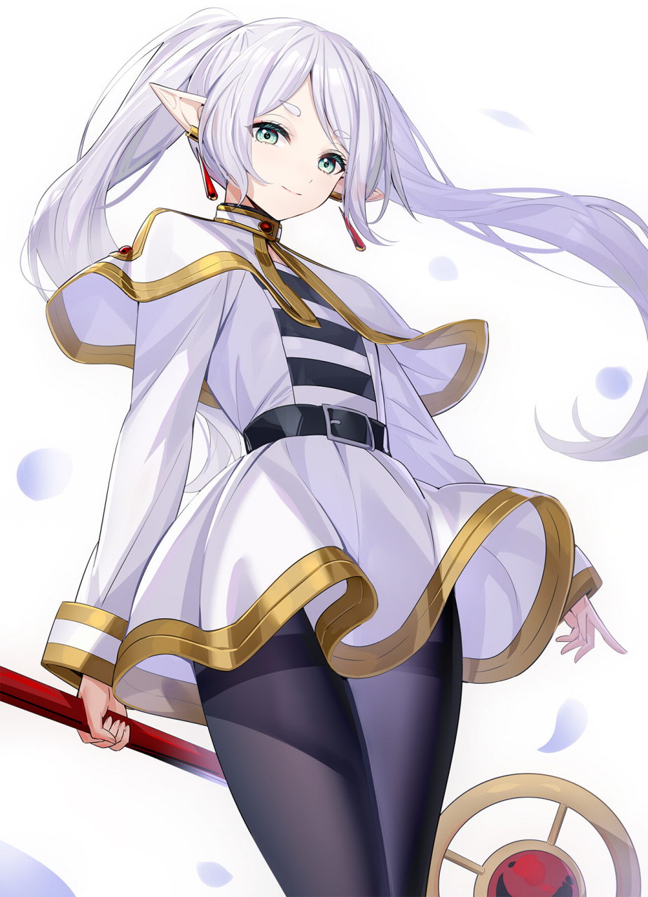 白发精灵耳芙莉莲[色][色][色] 画师:ririko#二次元# #二次元美图