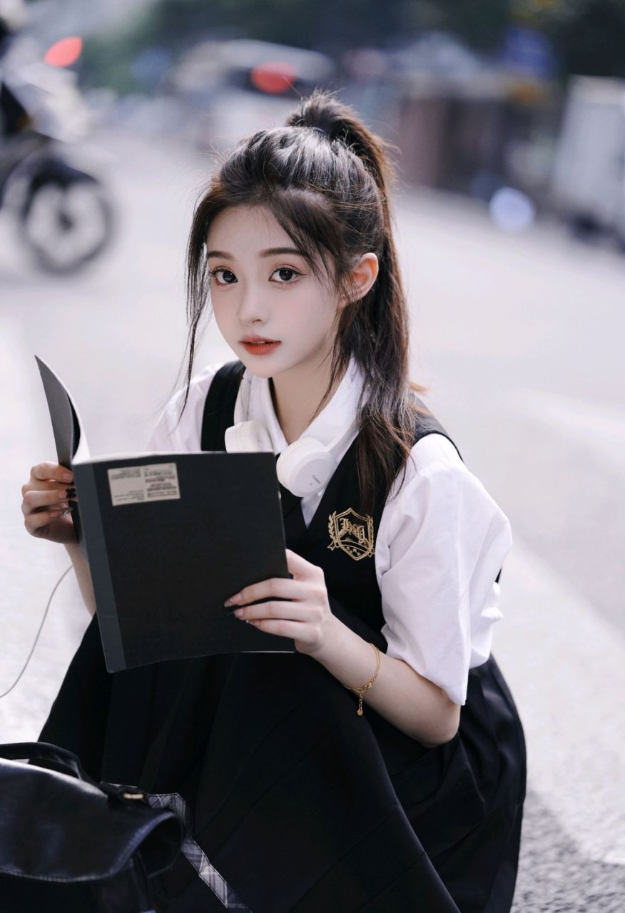 清纯甜美的单马尾少女"一只小苓妹"