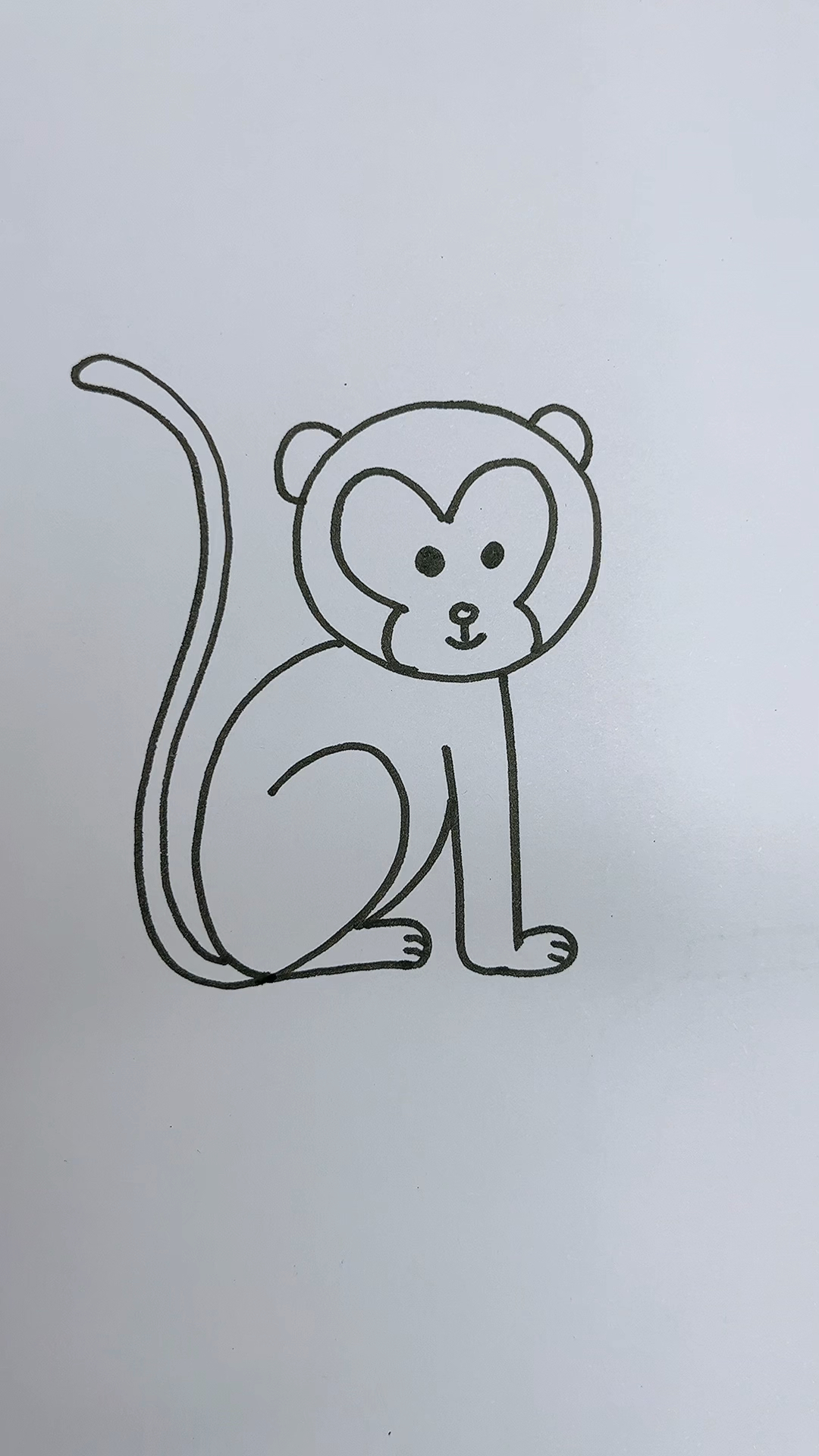 0123画猴子太火了,看一遍你也会-度小视