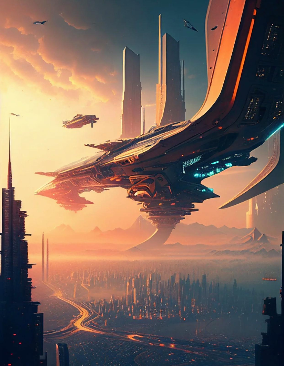 未来都市……  在所有涉及到未来人类生活的都市图里,你找不到关于