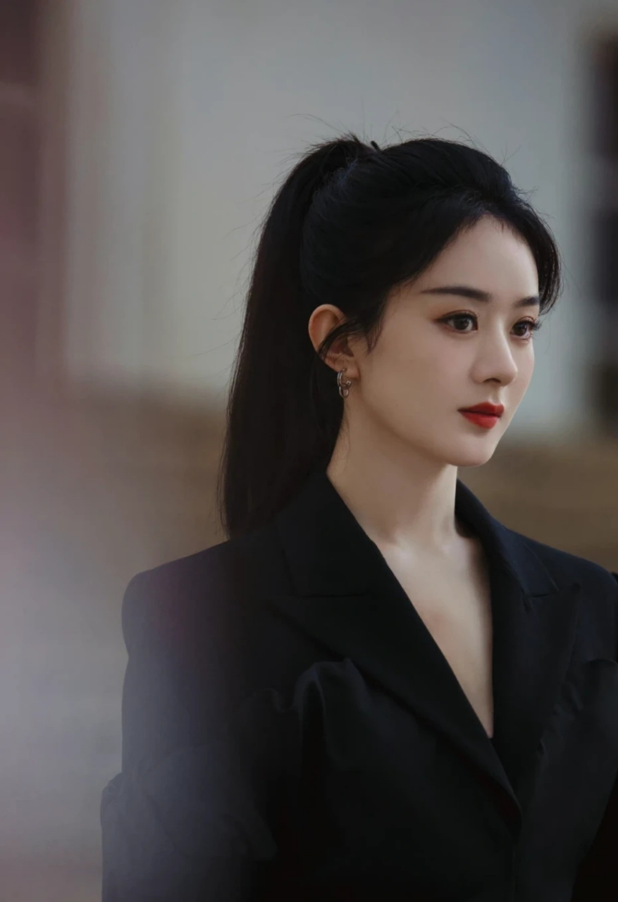 宝藏女孩赵丽颖# #养眼美女# #高马尾