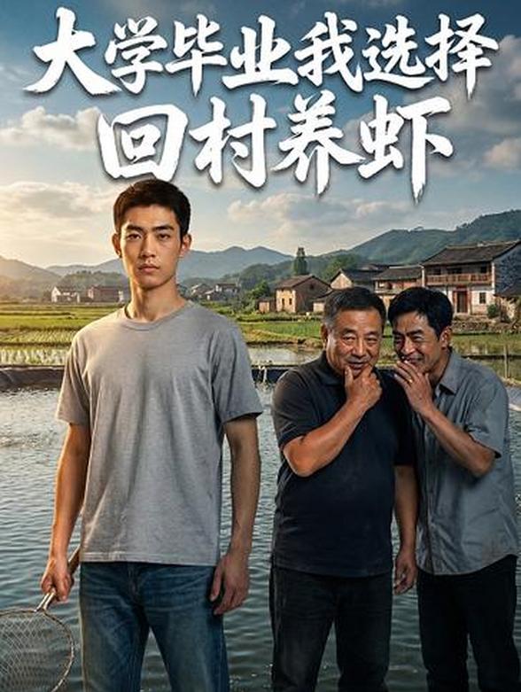 大学毕业我选择回村养虾封面图